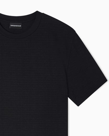 Logo lettering crew neck t-shirt man