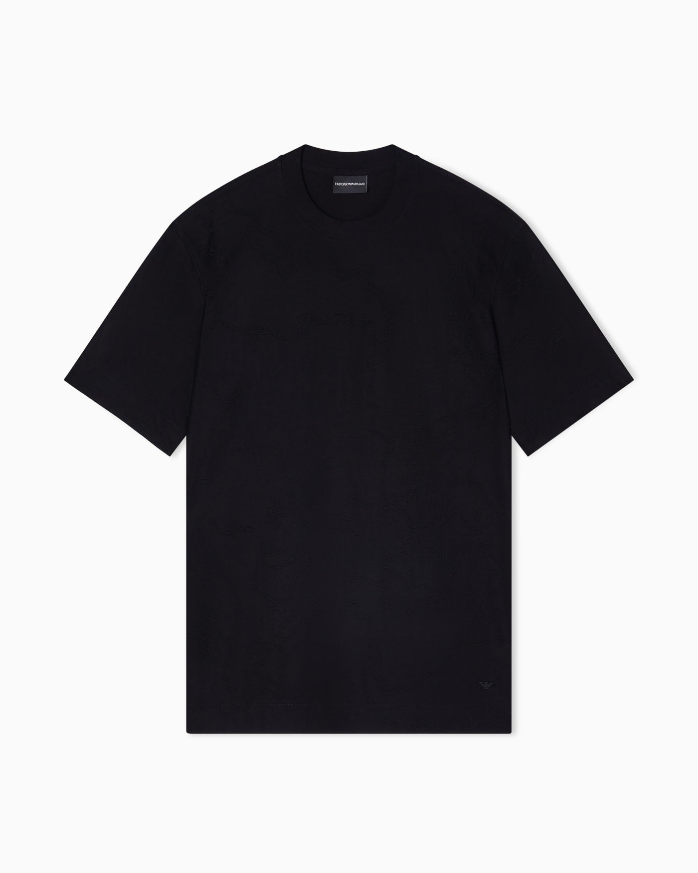 Jersey jacquard T-shirt with all-over motif