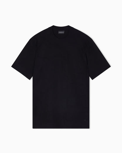 Jersey jacquard T-shirt with all-over motif