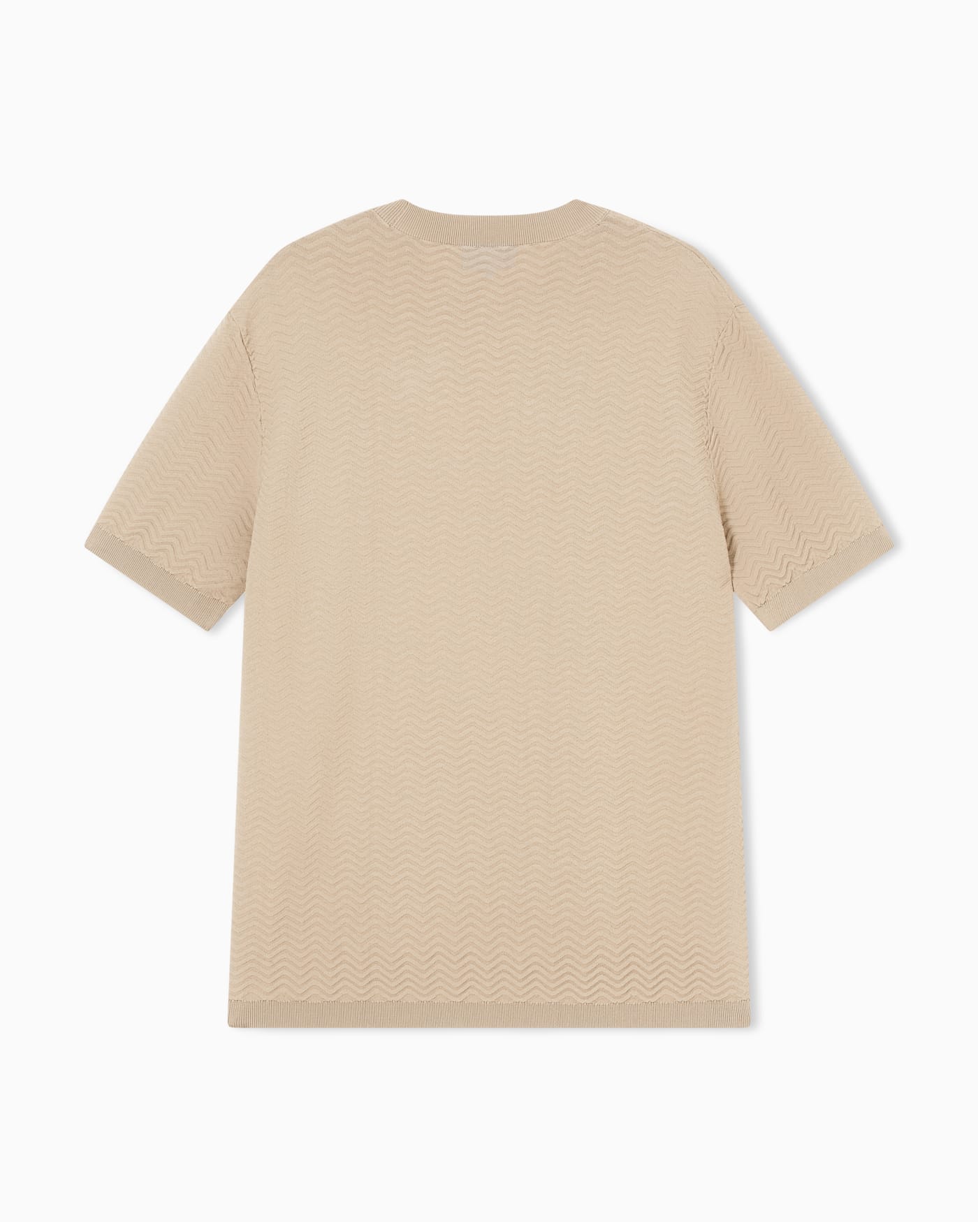 Icon viscose-blend chevron-stitch jumper