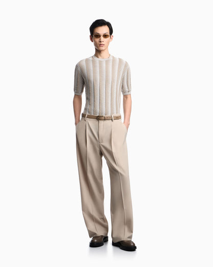 Jumper with two-toned jacquard motif