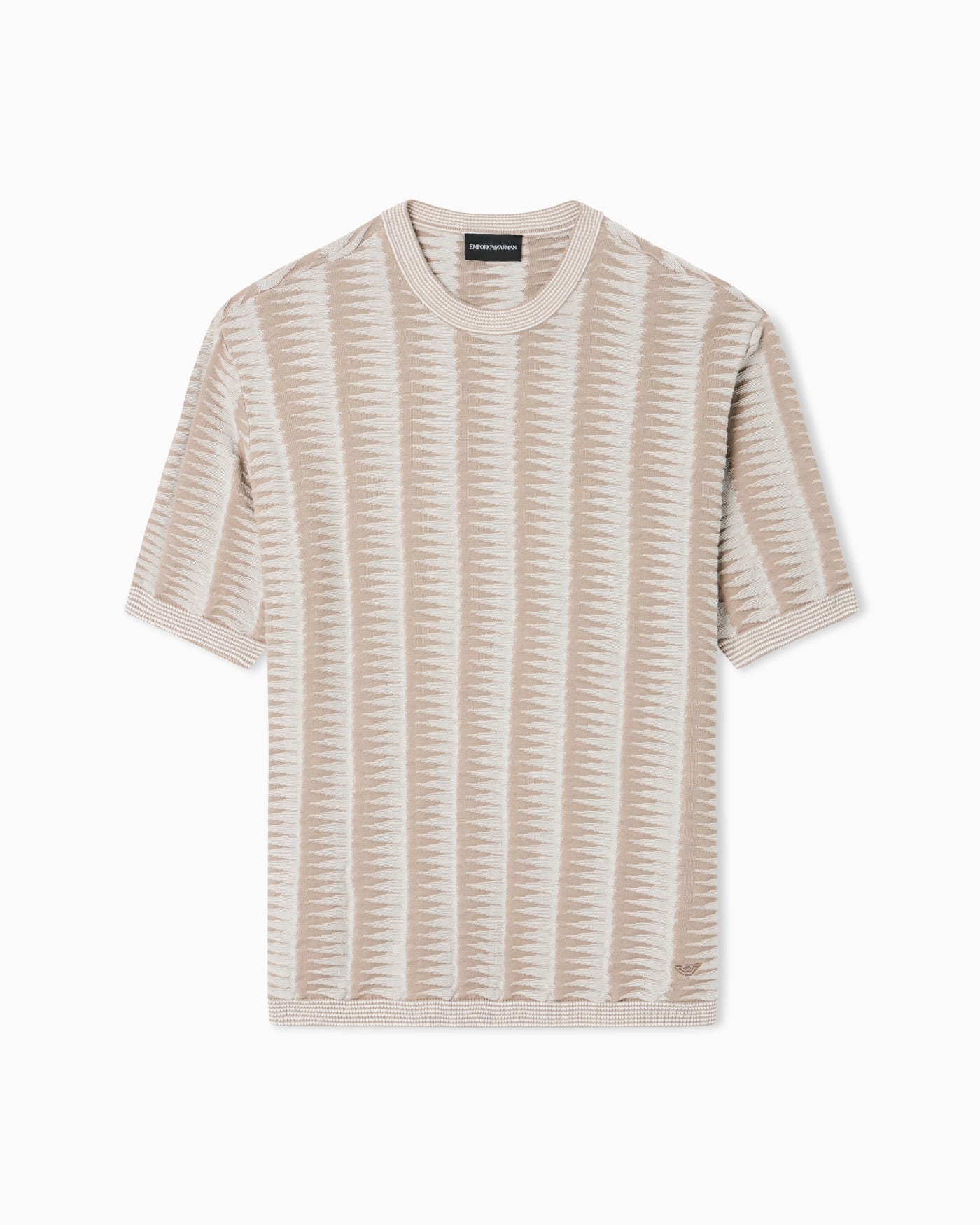 Jumper with two-toned jacquard motif