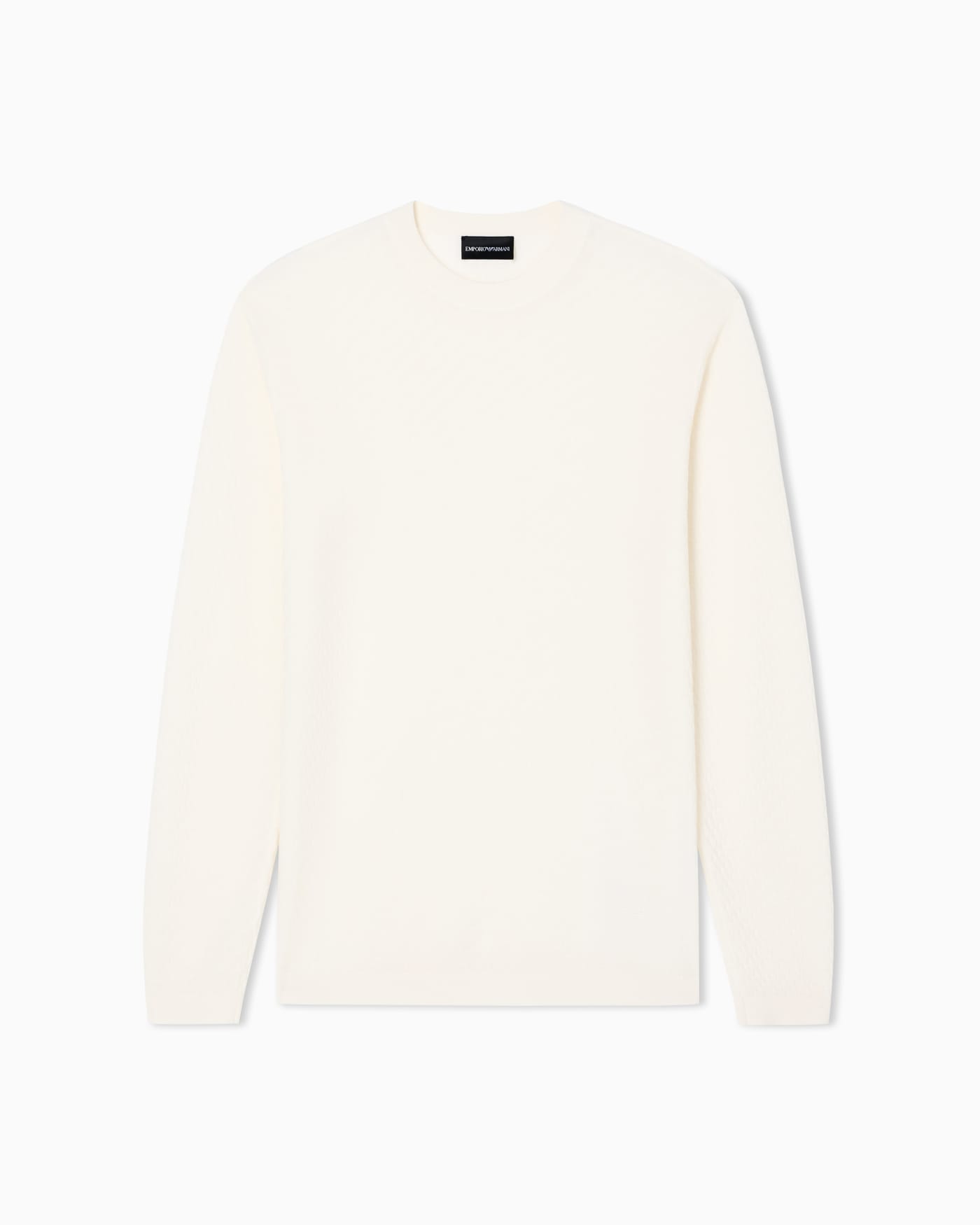 Virgin-wool jumper with a check motif