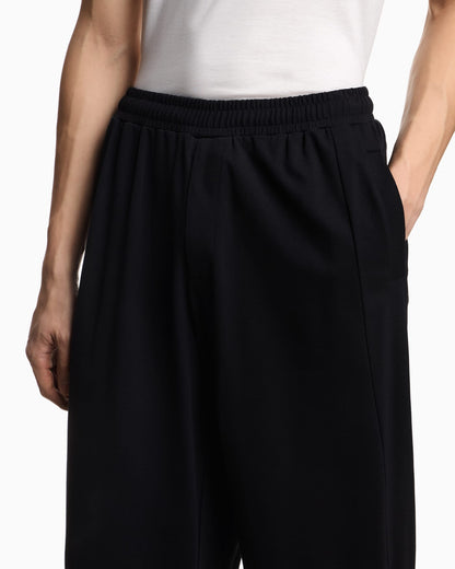Jersey trousers with an elasticated waist