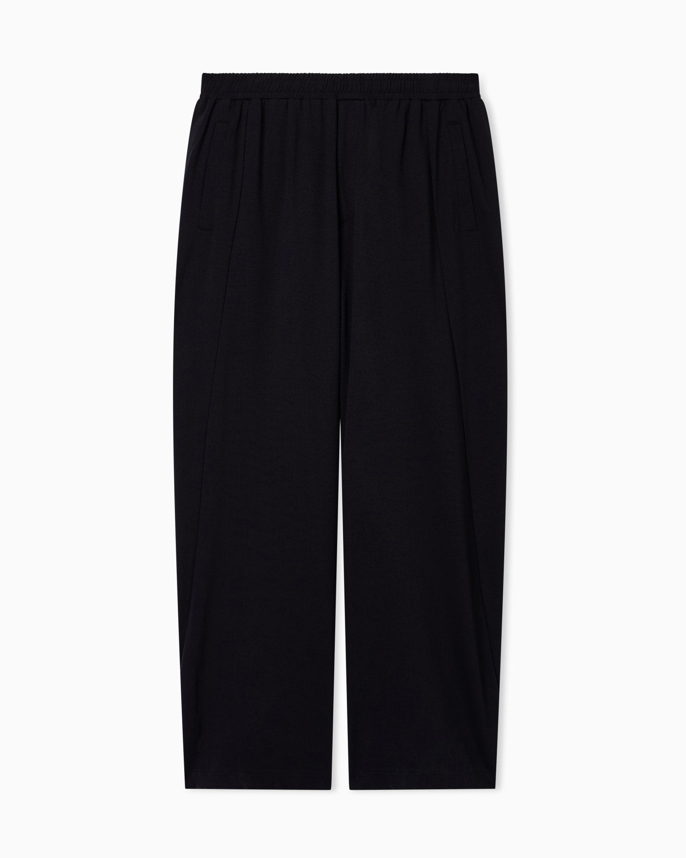 Jersey trousers with an elasticated waist