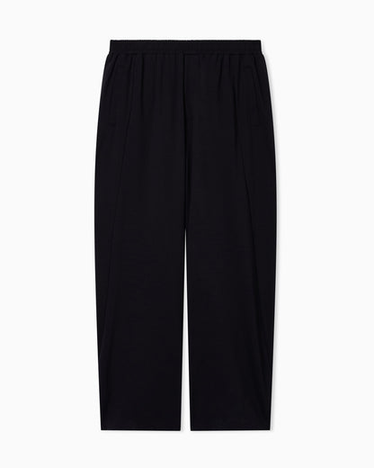 Jersey trousers with an elasticated waist
