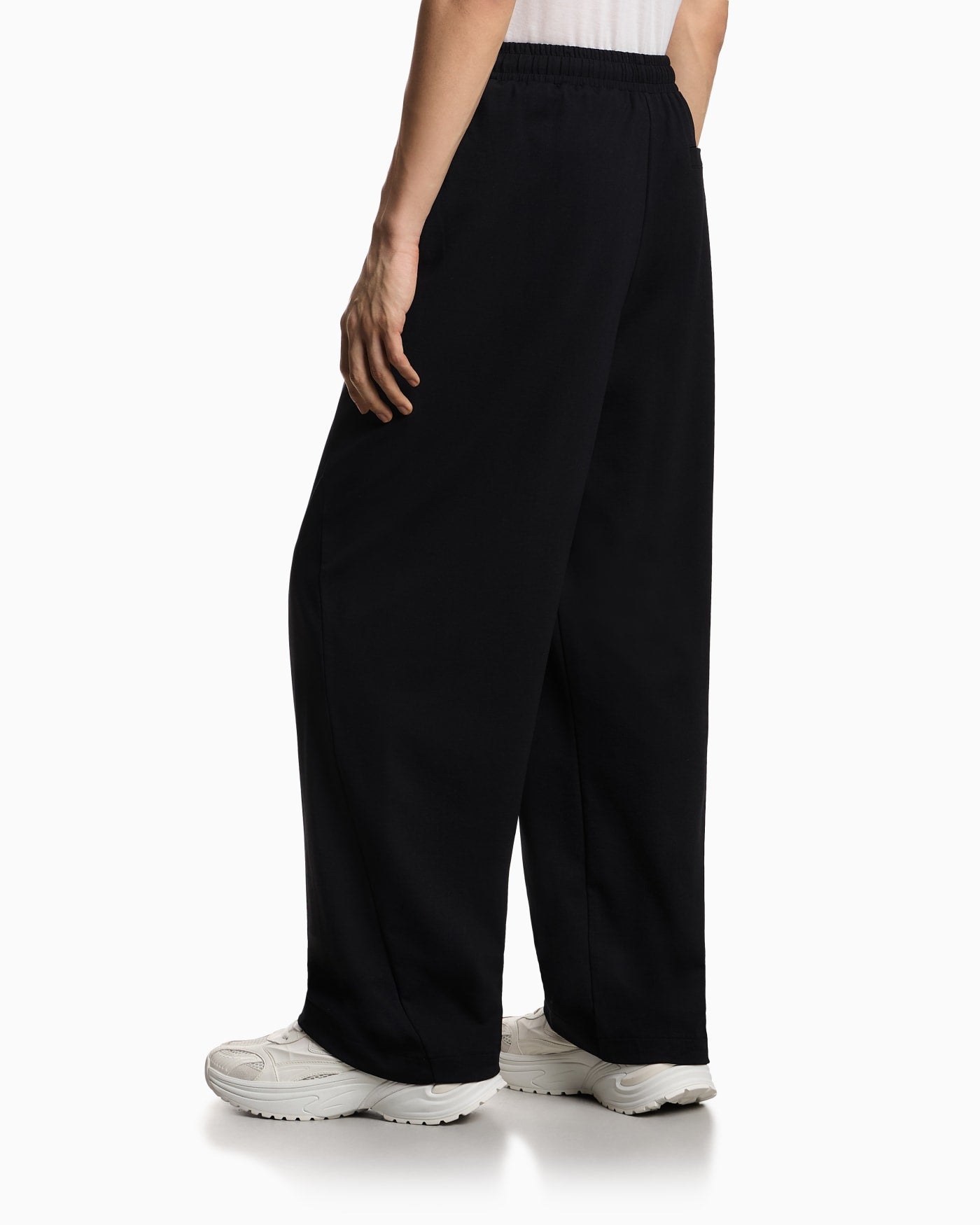 Jersey trousers with an elasticated waist
