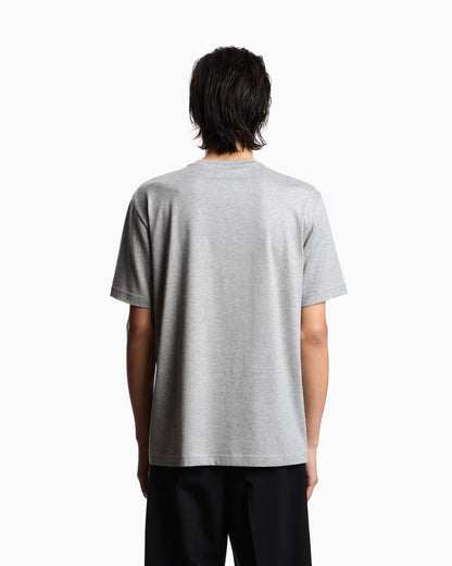 Jersey T-shirt with op-art embroidery