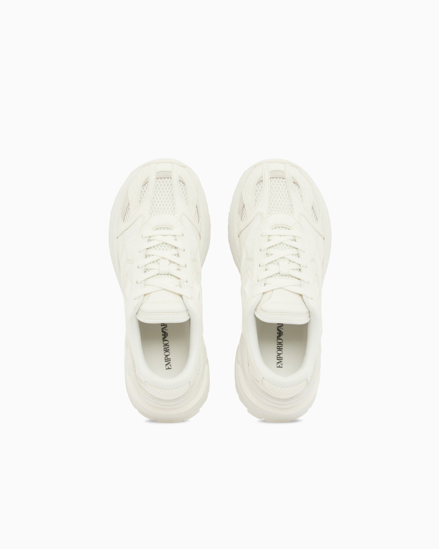 Suede and mesh sneakers