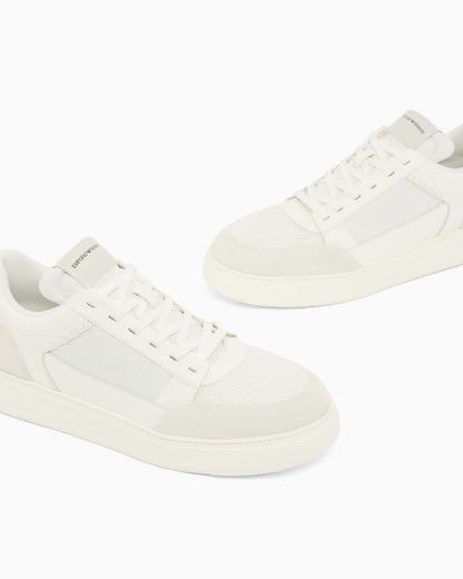 Cordura sneakers with suede details