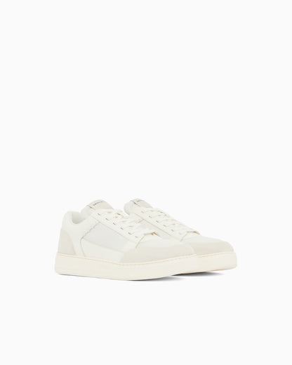 Cordura sneakers with suede details