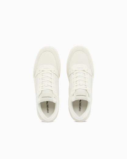 Cordura sneakers with suede details