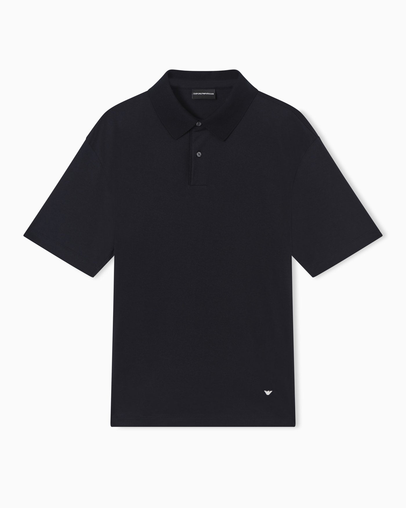 Loose-fit, lightweight jersey polo shirt