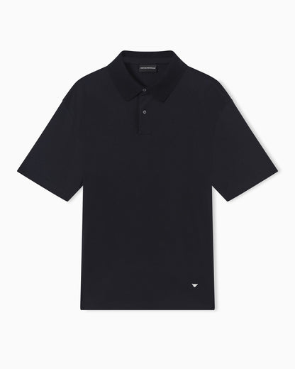 Loose-fit, lightweight jersey polo shirt