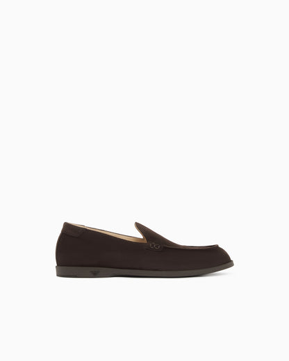 Velour suede loafers