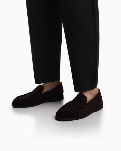 Velour suede loafers
