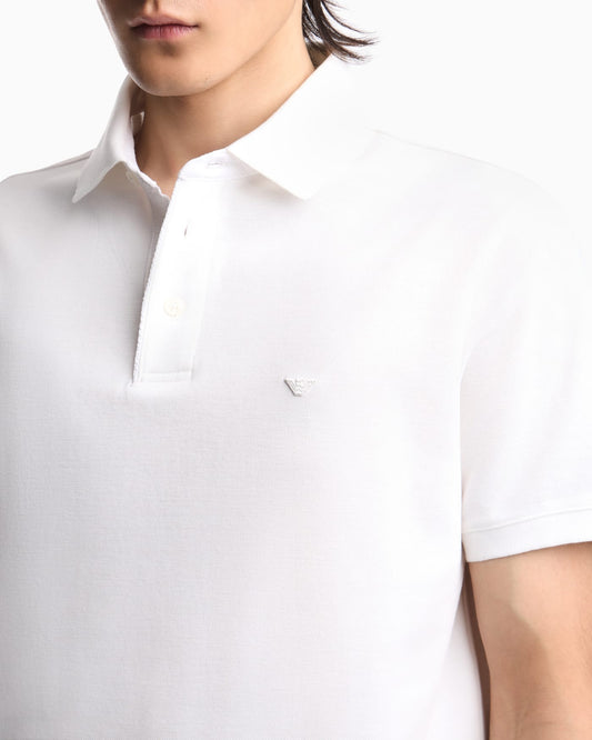Regular fit piqué polo shirt