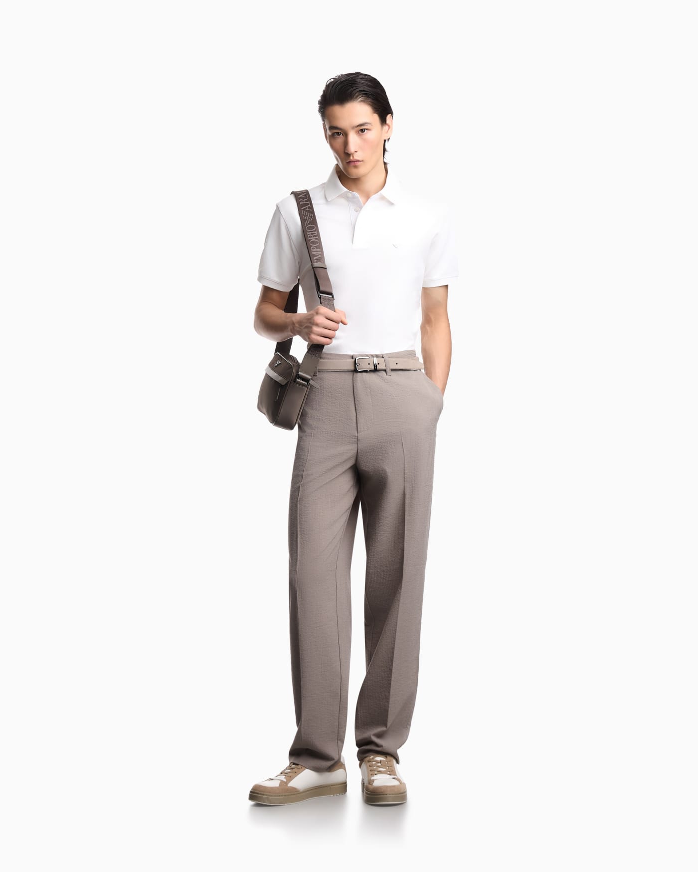 Regular fit piqué polo shirt