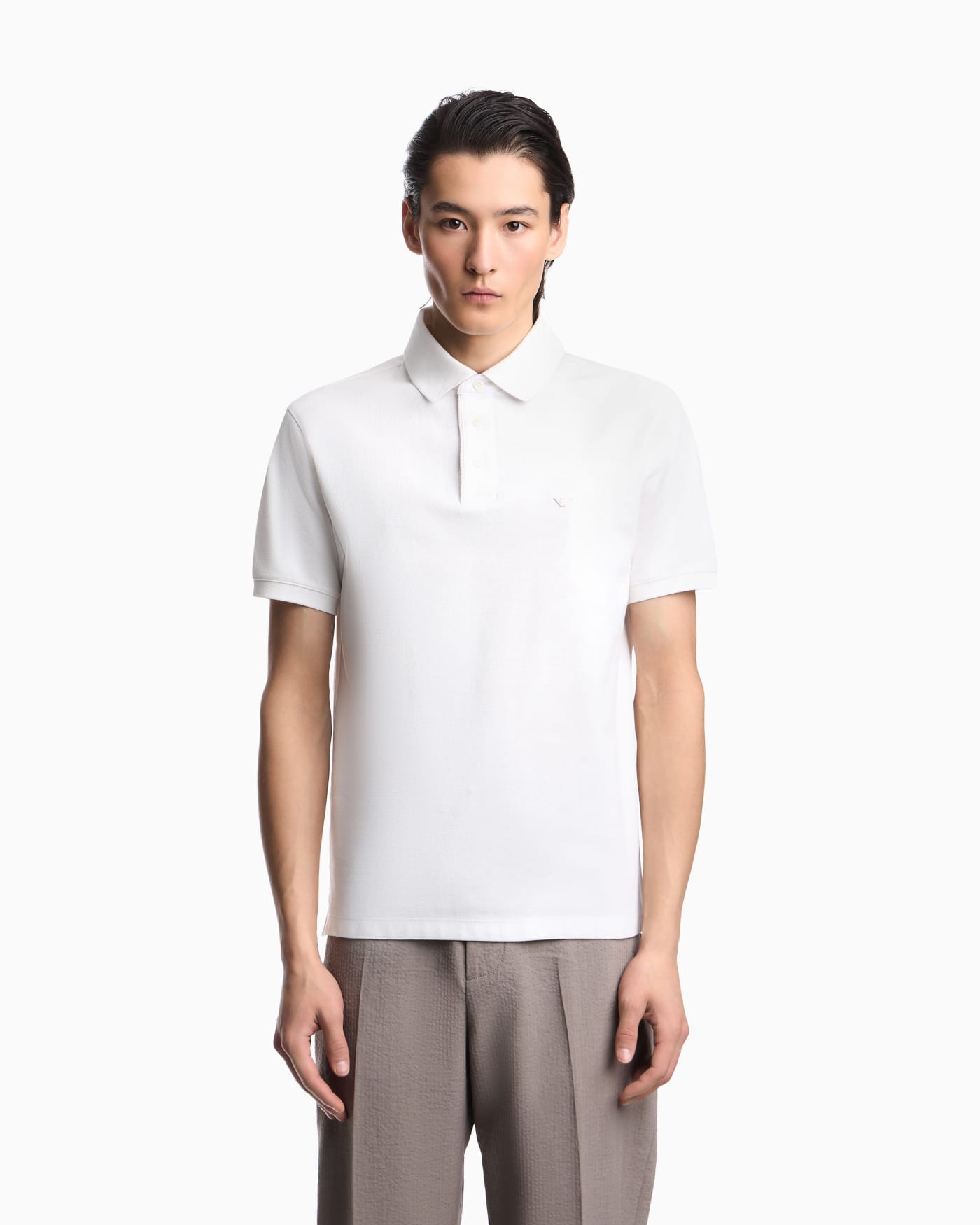 Regular fit piqué polo shirt