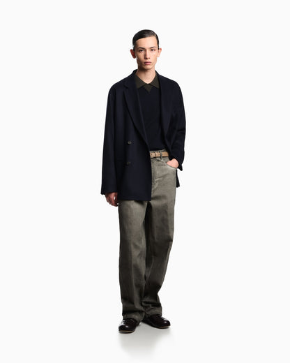 J80 baggy twist-fit, dirty-wash garment-dyed stretch-denim jeans