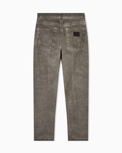 J80 baggy twist-fit, dirty-wash garment-dyed stretch-denim jeans