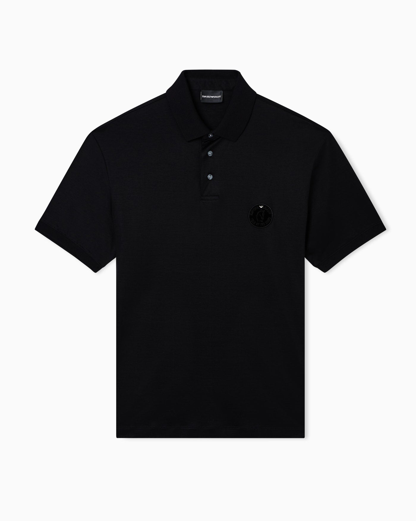 Lunar New Year Lyocell-blend jersey polo shirt with patch