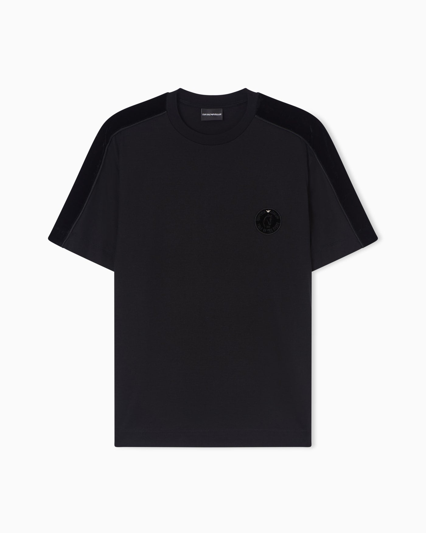 Lunar New Year Lyocell blend jersey T-shirt with patch and tape