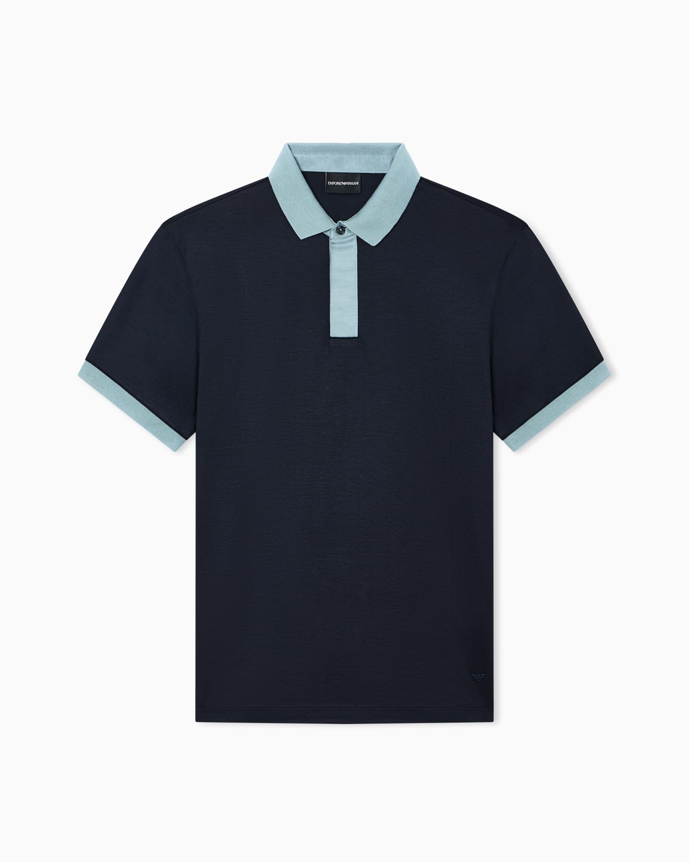 Lyocell-blend jersey polo shirt