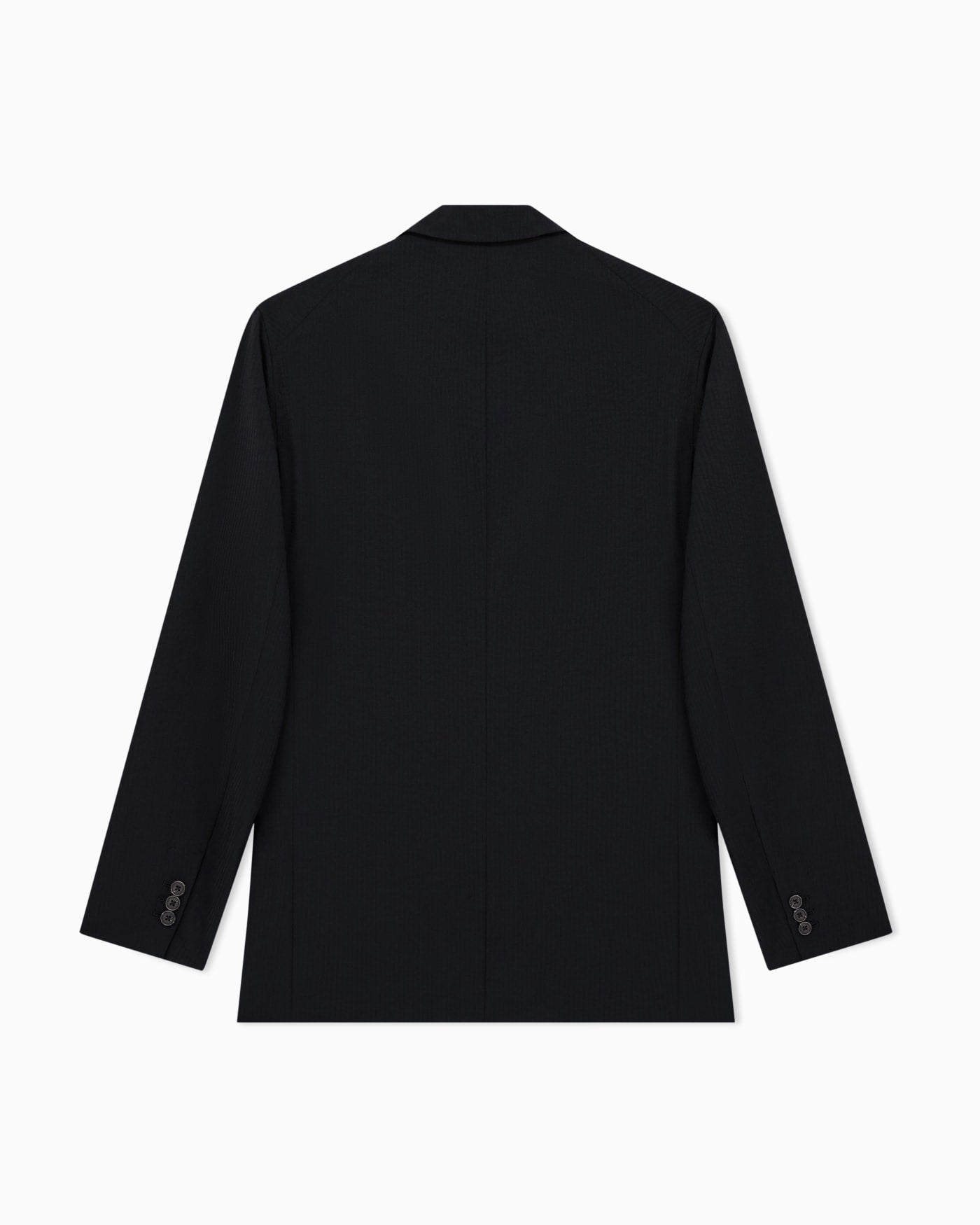 Single-breasted jacket in technical seersucker fabric