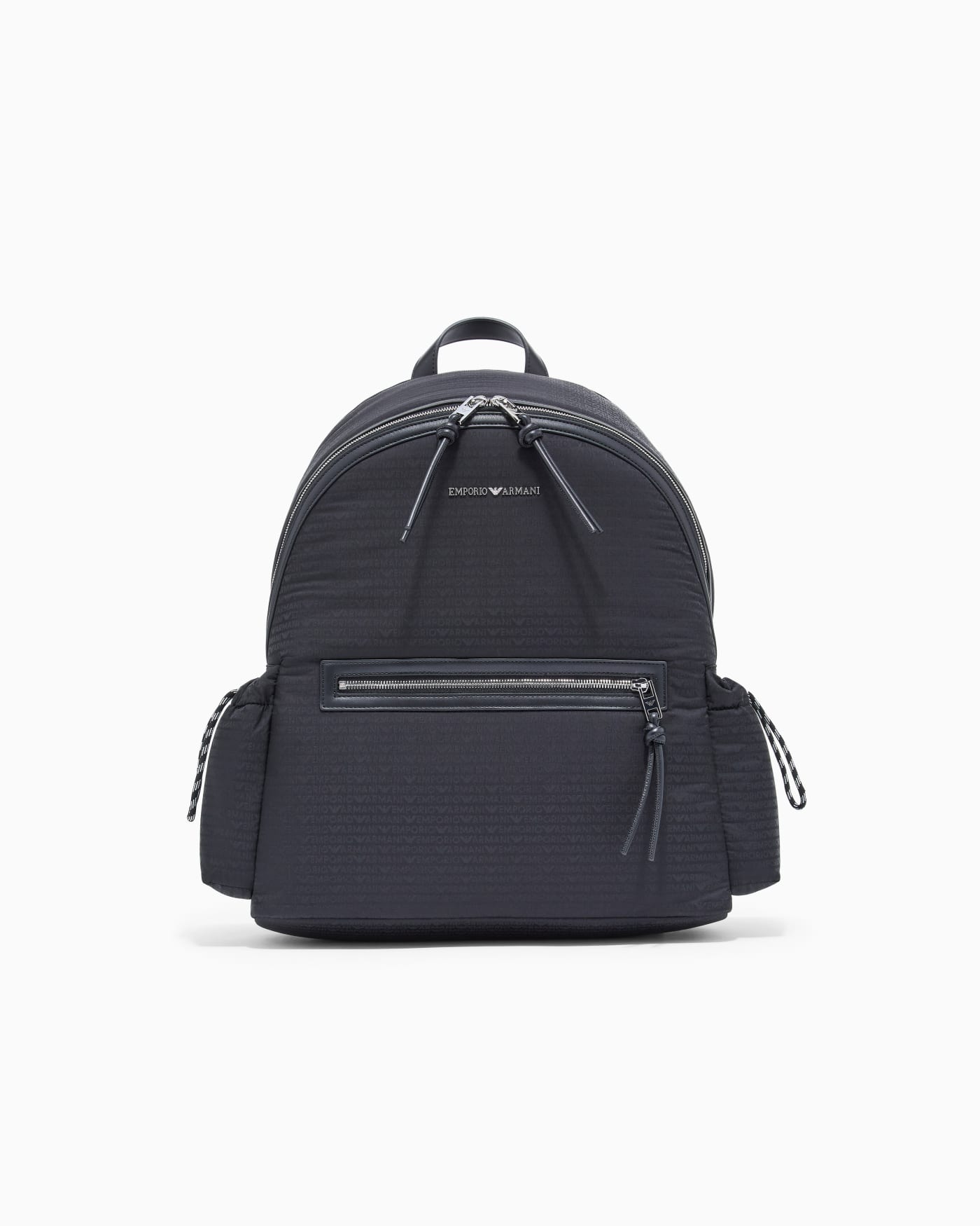 Nylon backpack with monogram lettering