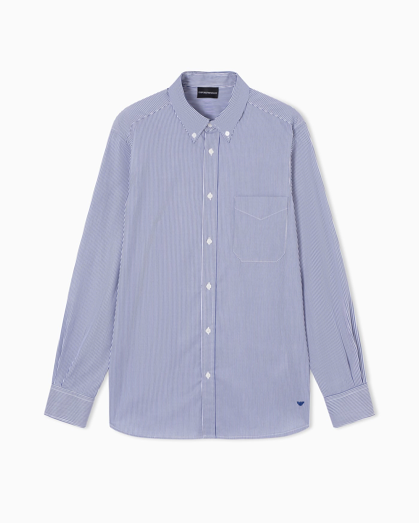 Travel Essential striped button-down shirt