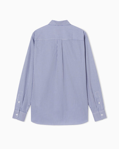 Travel Essential striped button-down shirt