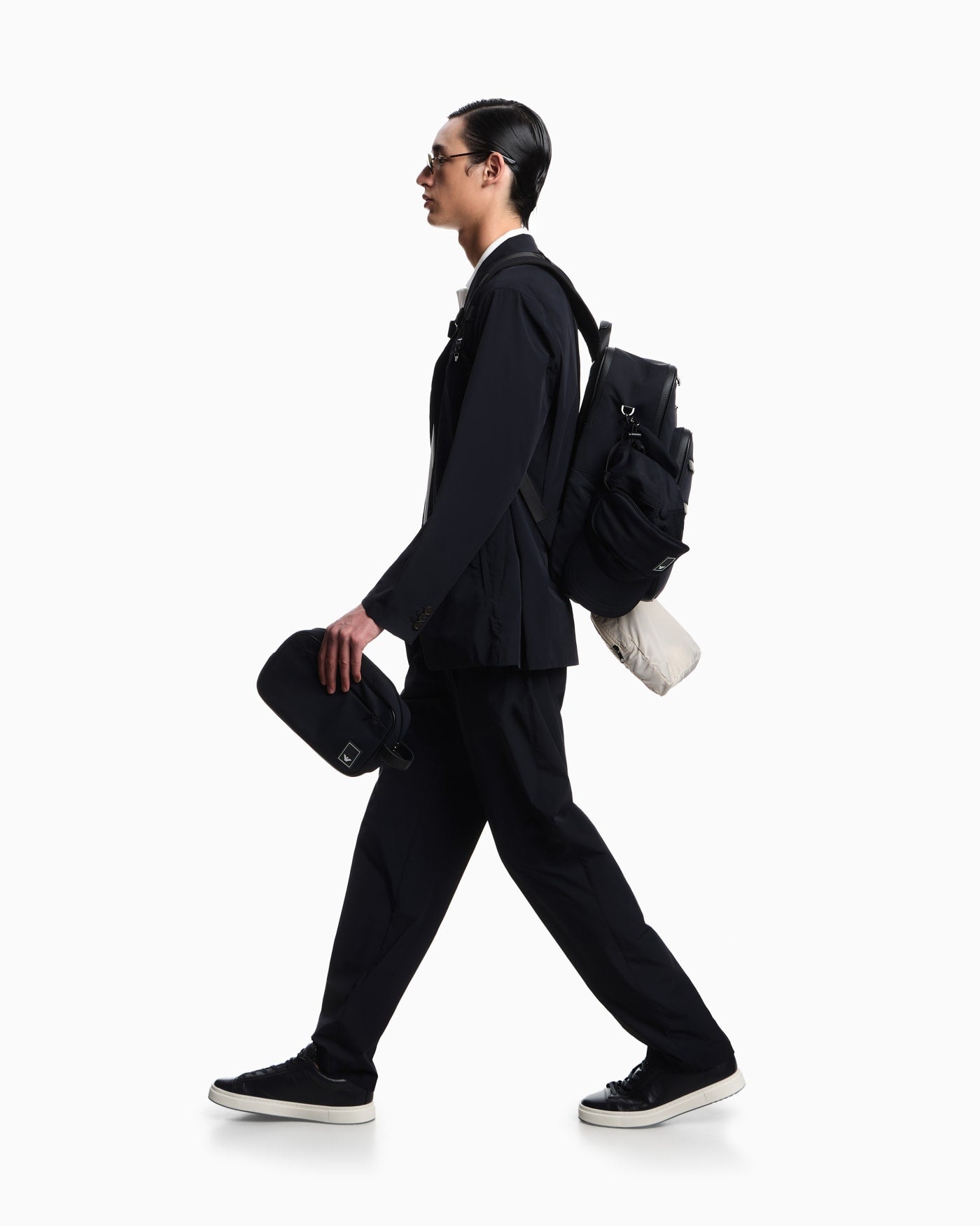 Travel Essential stretch-nylon single-breasted blazer