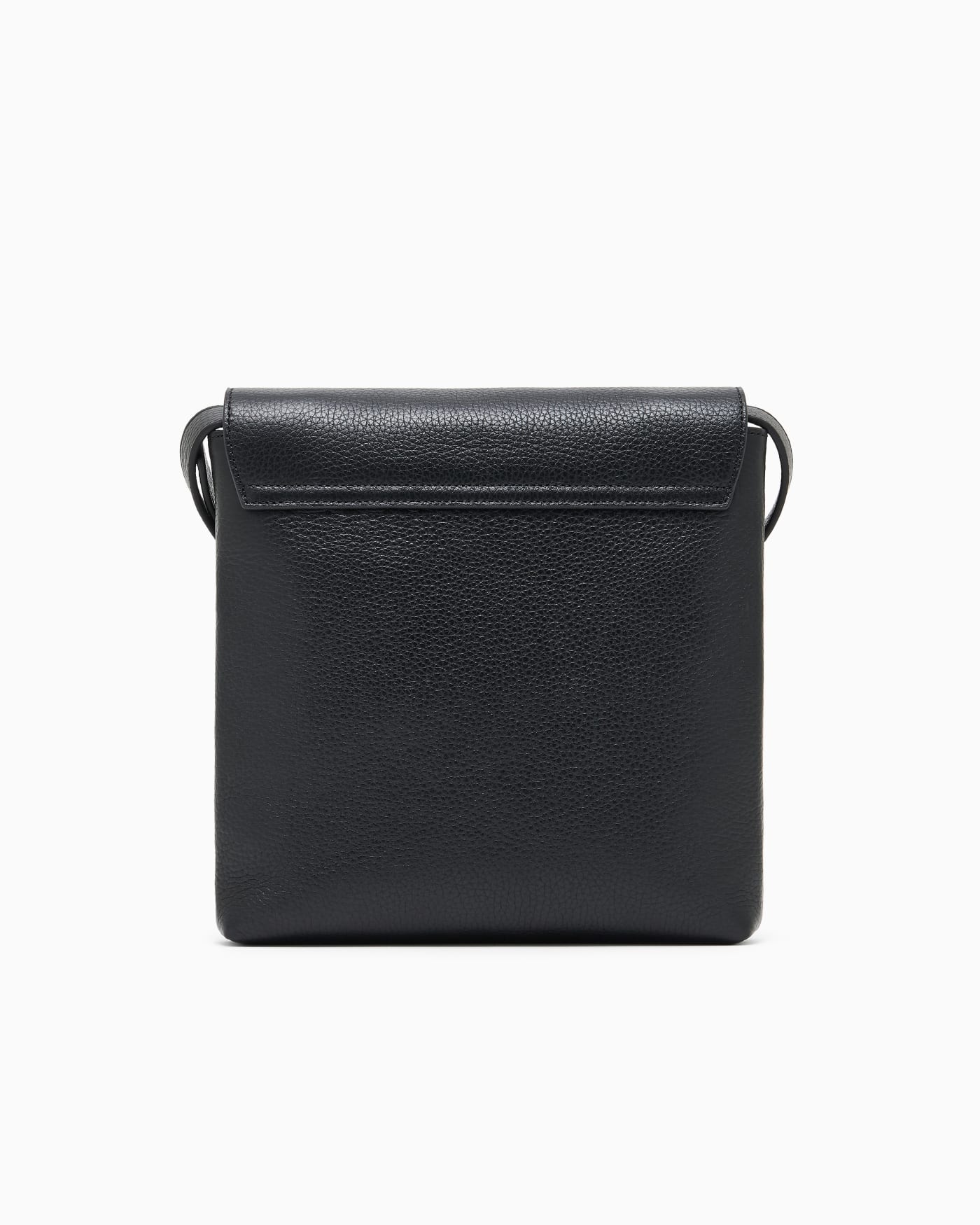 Icon pebbled leather flat shoulder bag