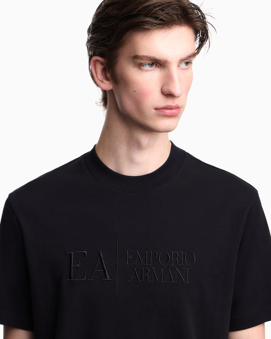 Jersey t-shirt in interlock cotton with logo Capsule Icon