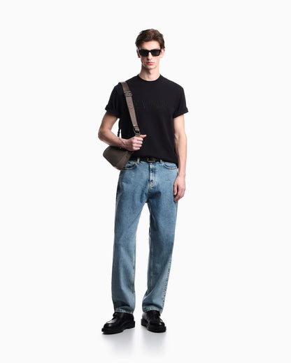 Jersey t-shirt in interlock cotton with logo Capsule Icon