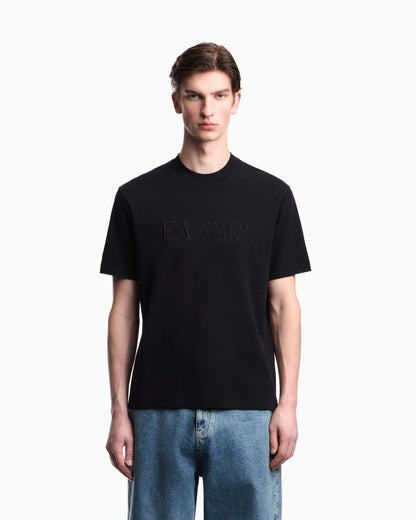 Jersey t-shirt in interlock cotton with logo Capsule Icon