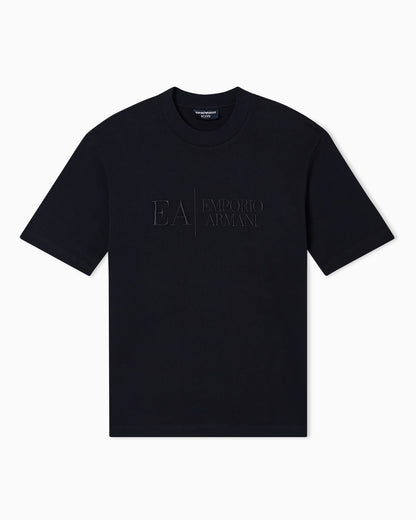 Jersey t-shirt in interlock cotton with logo Capsule Icon