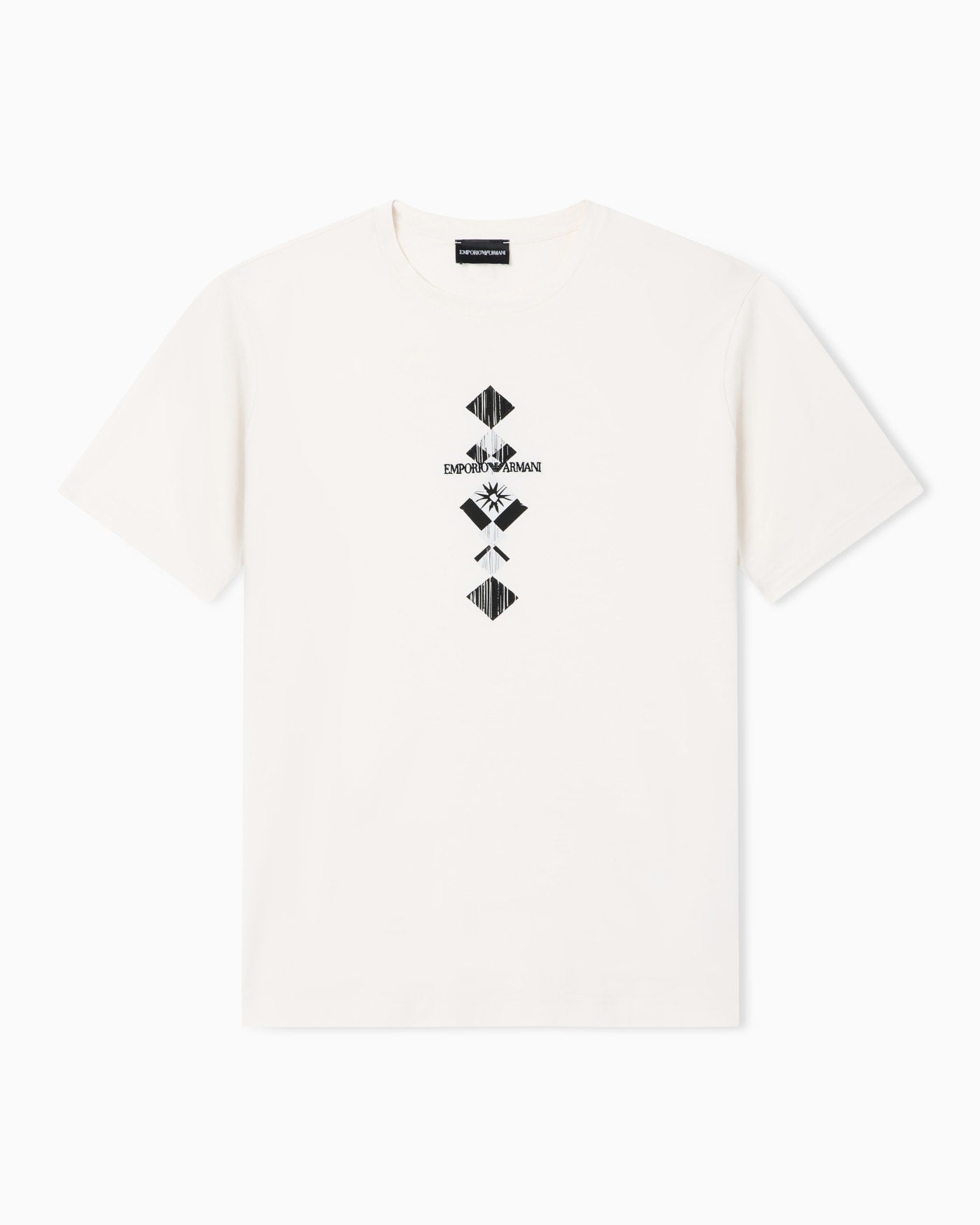 Jersey T-shirt with tribal print