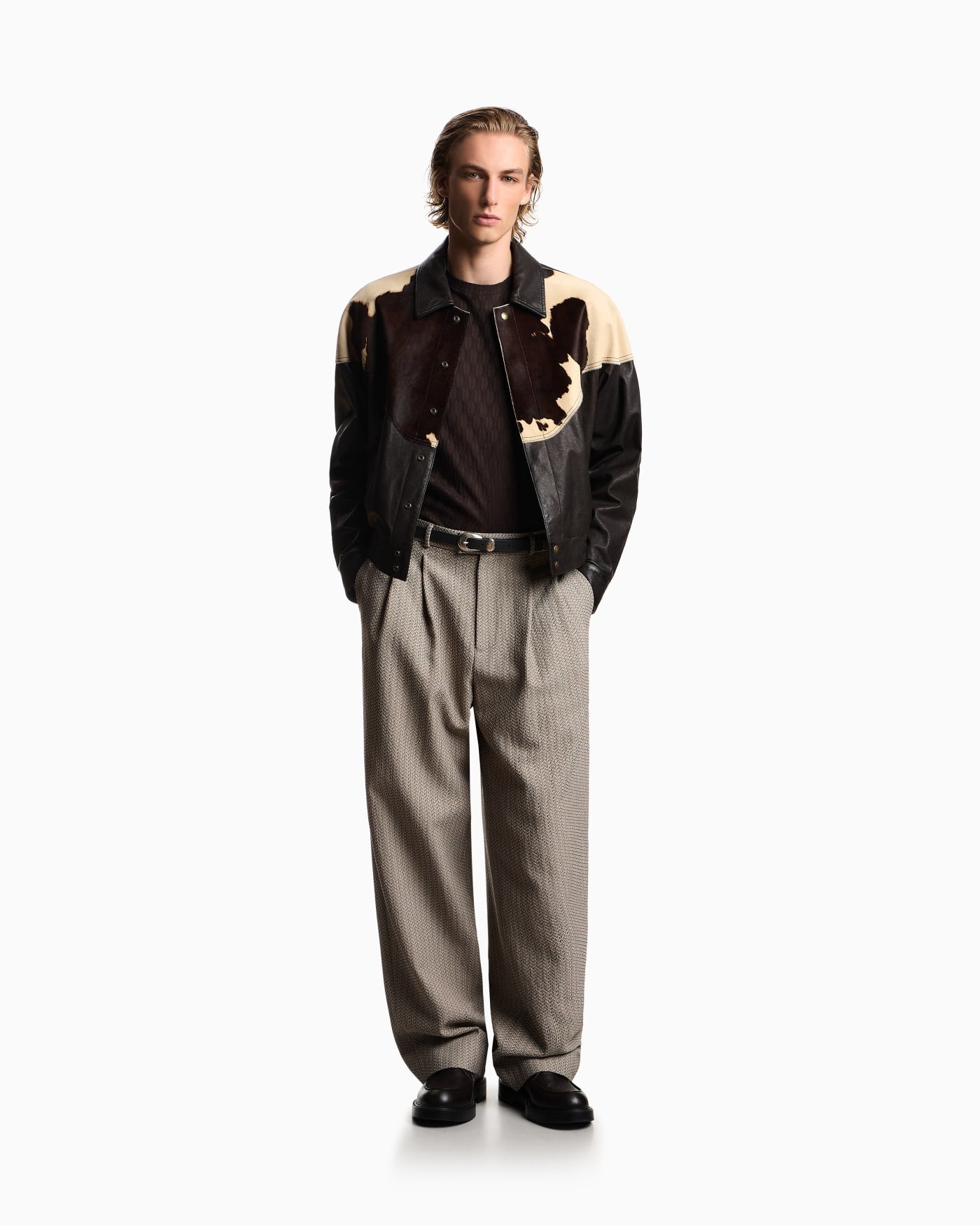 Jacquard jersey jumper
