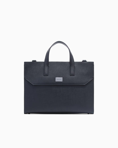 Business bag in tumbled leather
