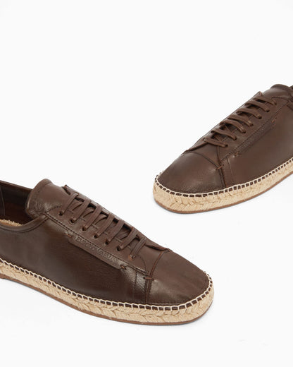 Icon supple nappa-leather lace-up espadrilles