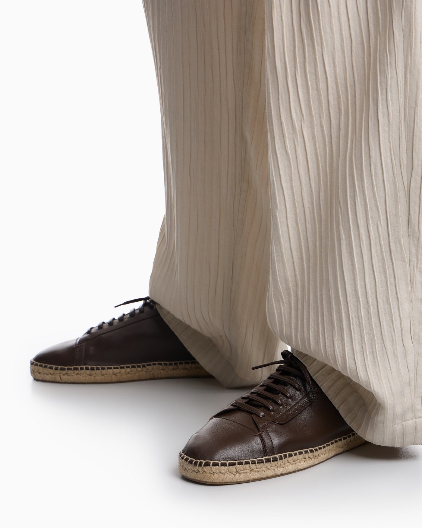 Icon supple nappa-leather lace-up espadrilles