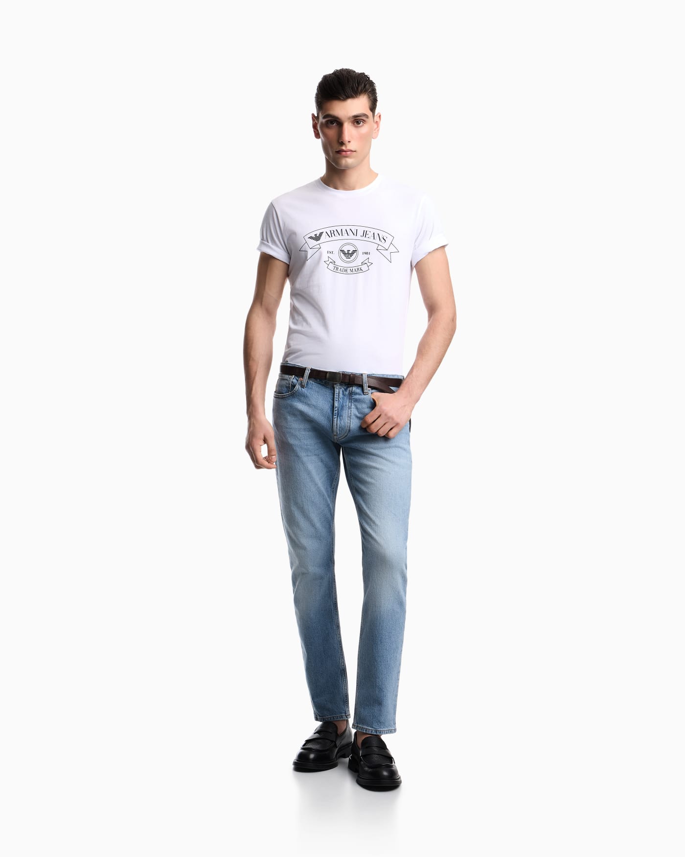 Armani Jeans jersey T-shirt with print