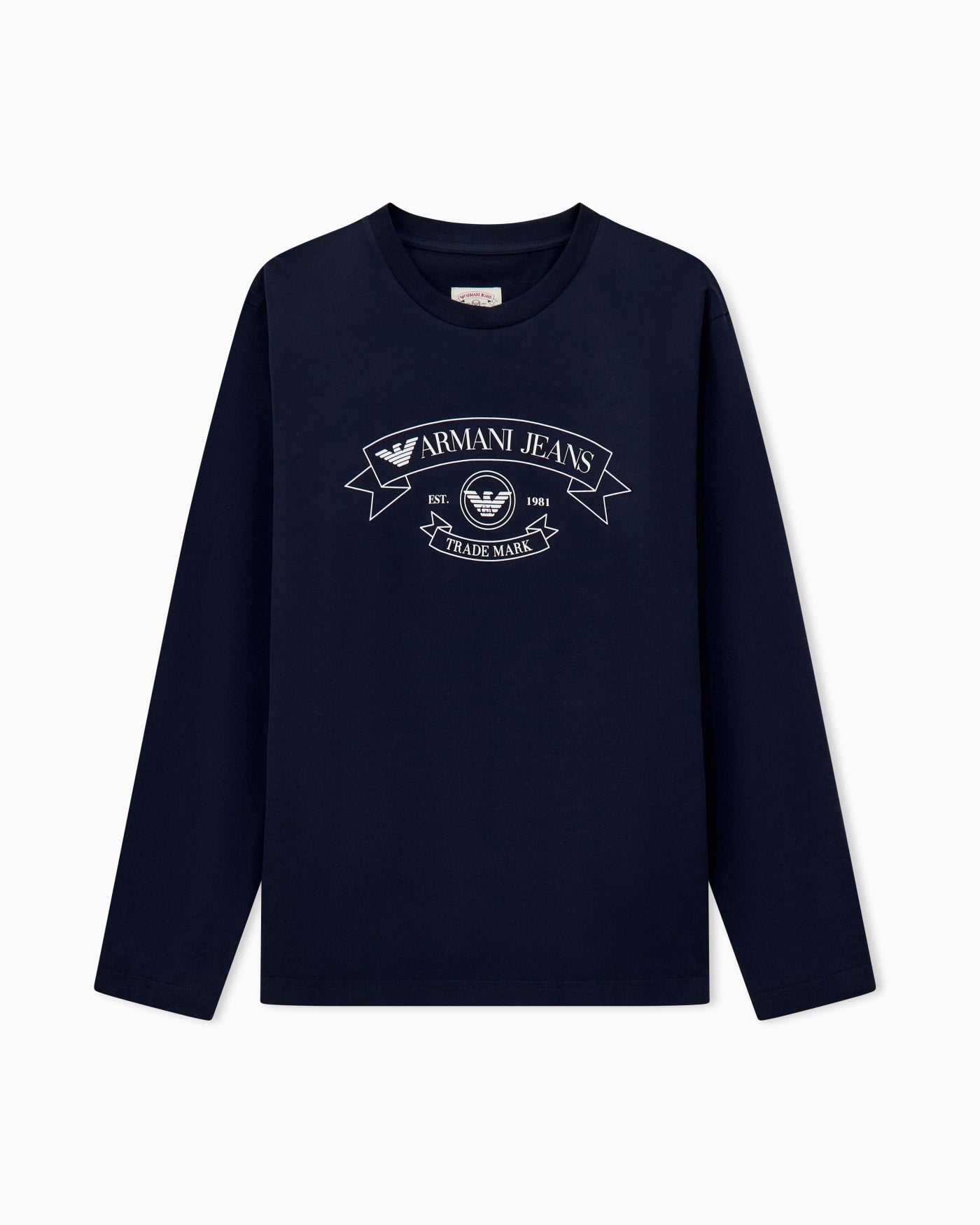 Jersey shirt with armani jeans print