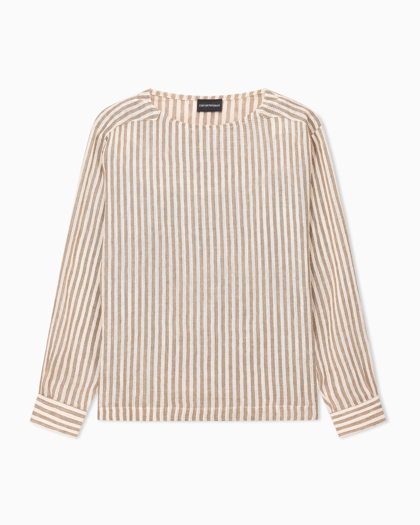 Jute-effect linen jumper