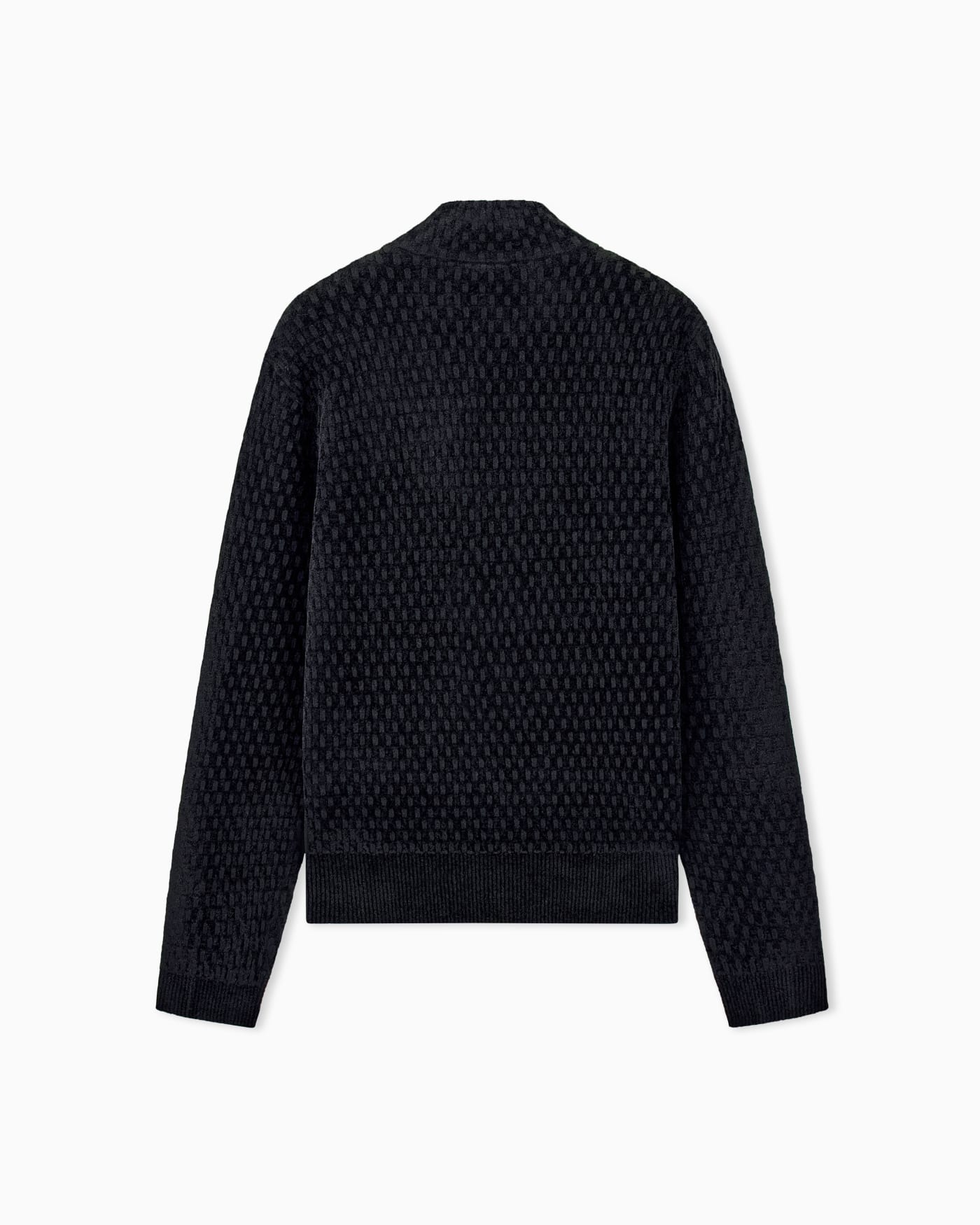 Signature Capsule textured virgin wool buttoned sweater