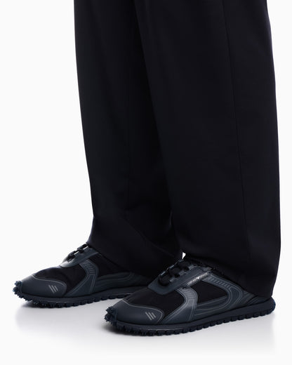 Sneakers in ripstop and mesh with textured rubber sole
