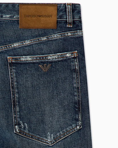 Five-pocket jeans regular fit with stone wash