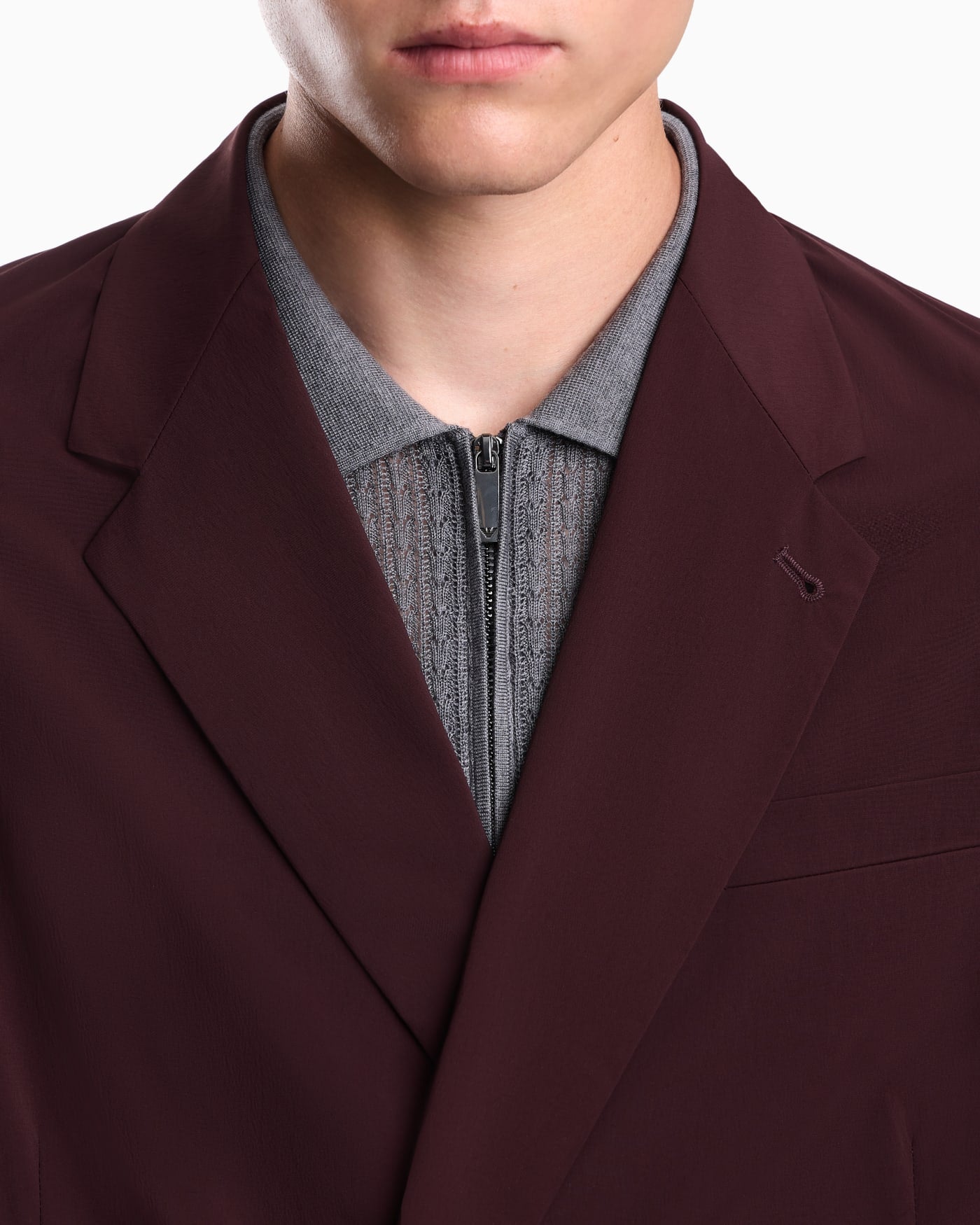 Regular fit blazer in stretch fabric